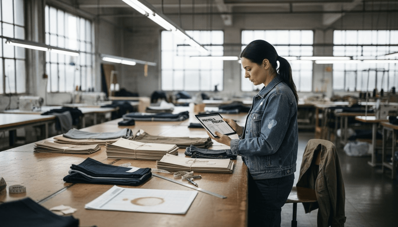 Process systems in fashion production scale quality