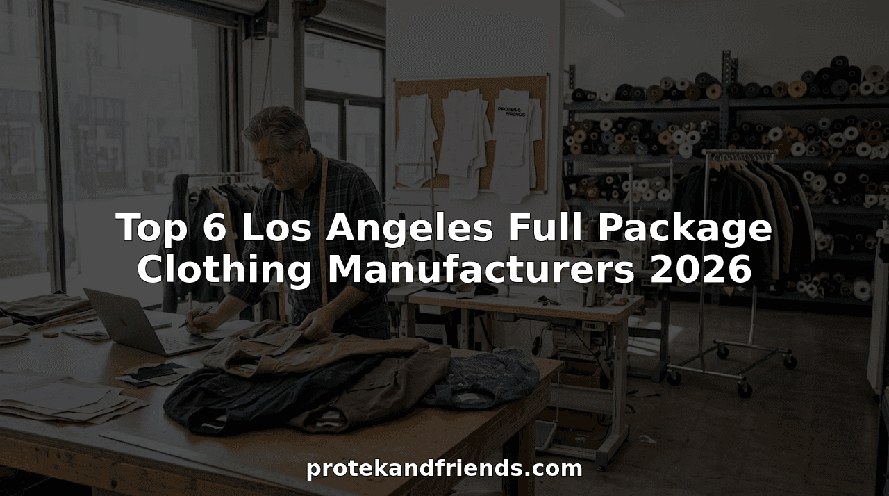 Top 6 Los Angeles Full Package Clothing Manufacturers 2026