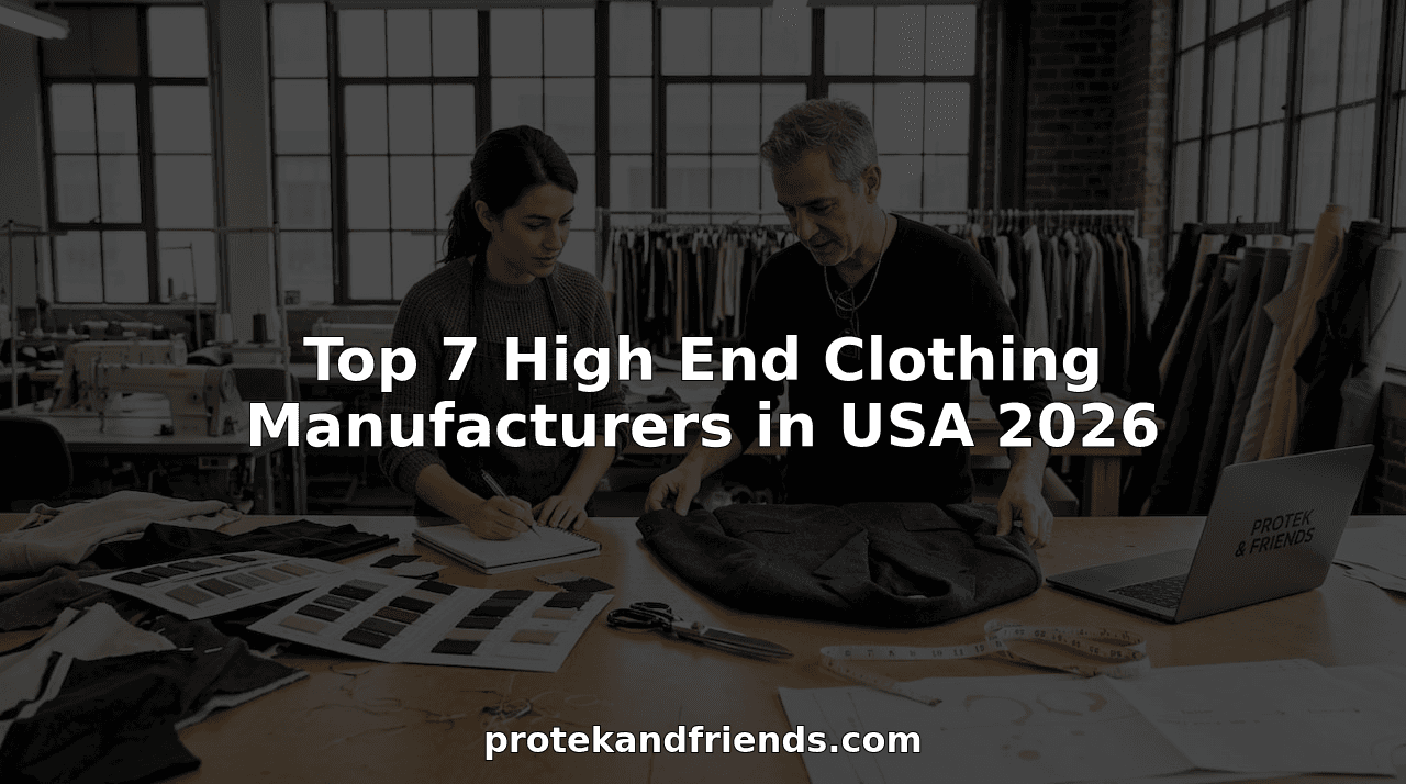 Top 7 High End Clothing Manufacturers in USA 2026