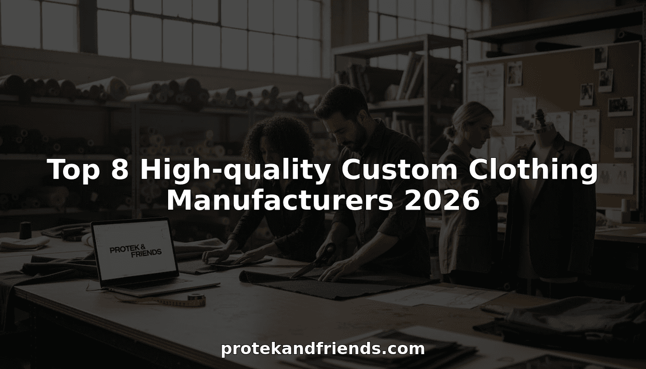 Top 8 High-quality Custom Clothing Manufacturers 2026